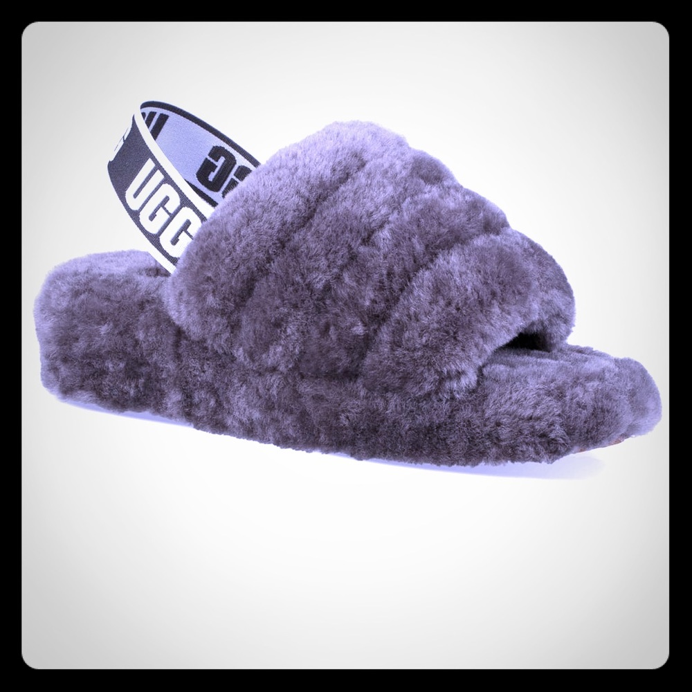 Grey Ugg Slides